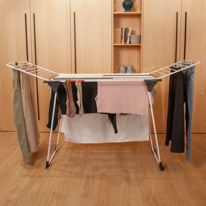 Séchoir à linge sur pied Vileda King avec cordes épaisses en aluminium