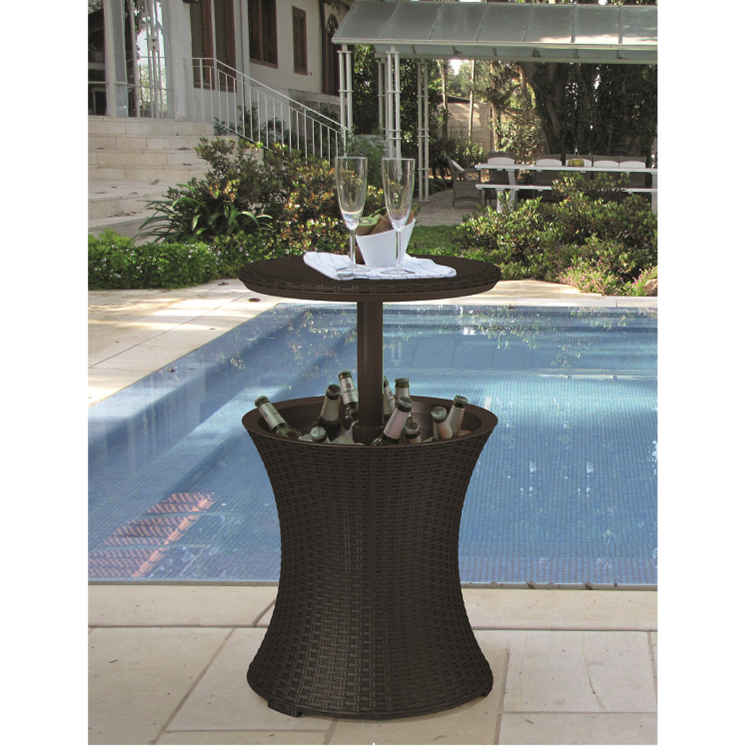 Glacière-bar Keter Coolbar Rattan marron en polyrotin 30 L