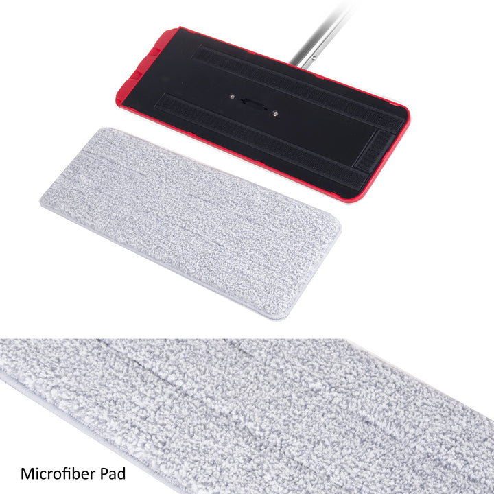 Inzet voor GreenBlue vlakmop - grijs versterkte vezels, geschikt voor MaxiClean GB850 microfiber HQ