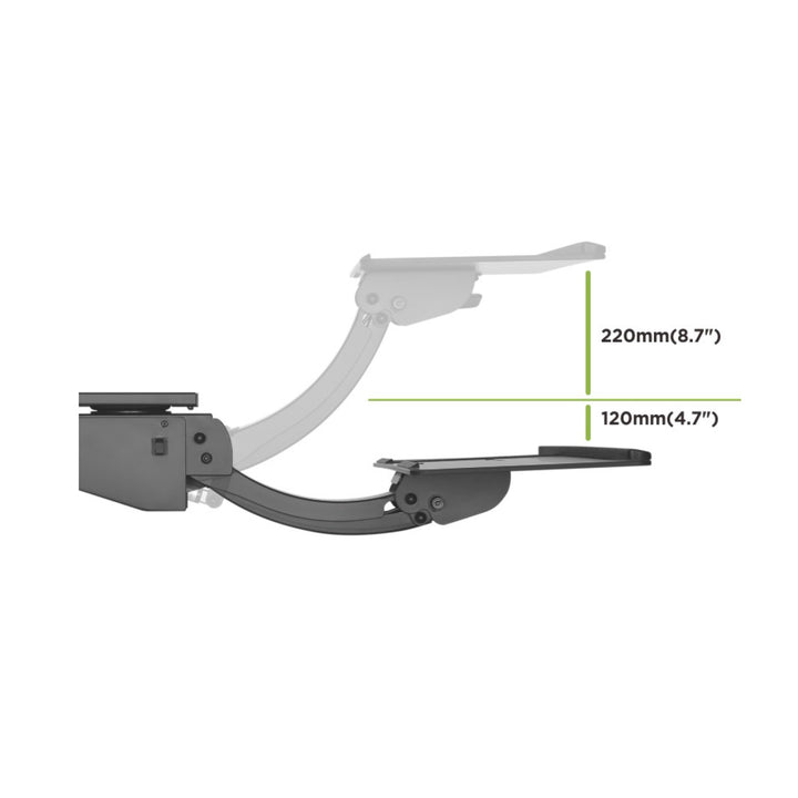 Maclean Brackets MC-795 Verstelbare toetsenbord- en muisstandaard