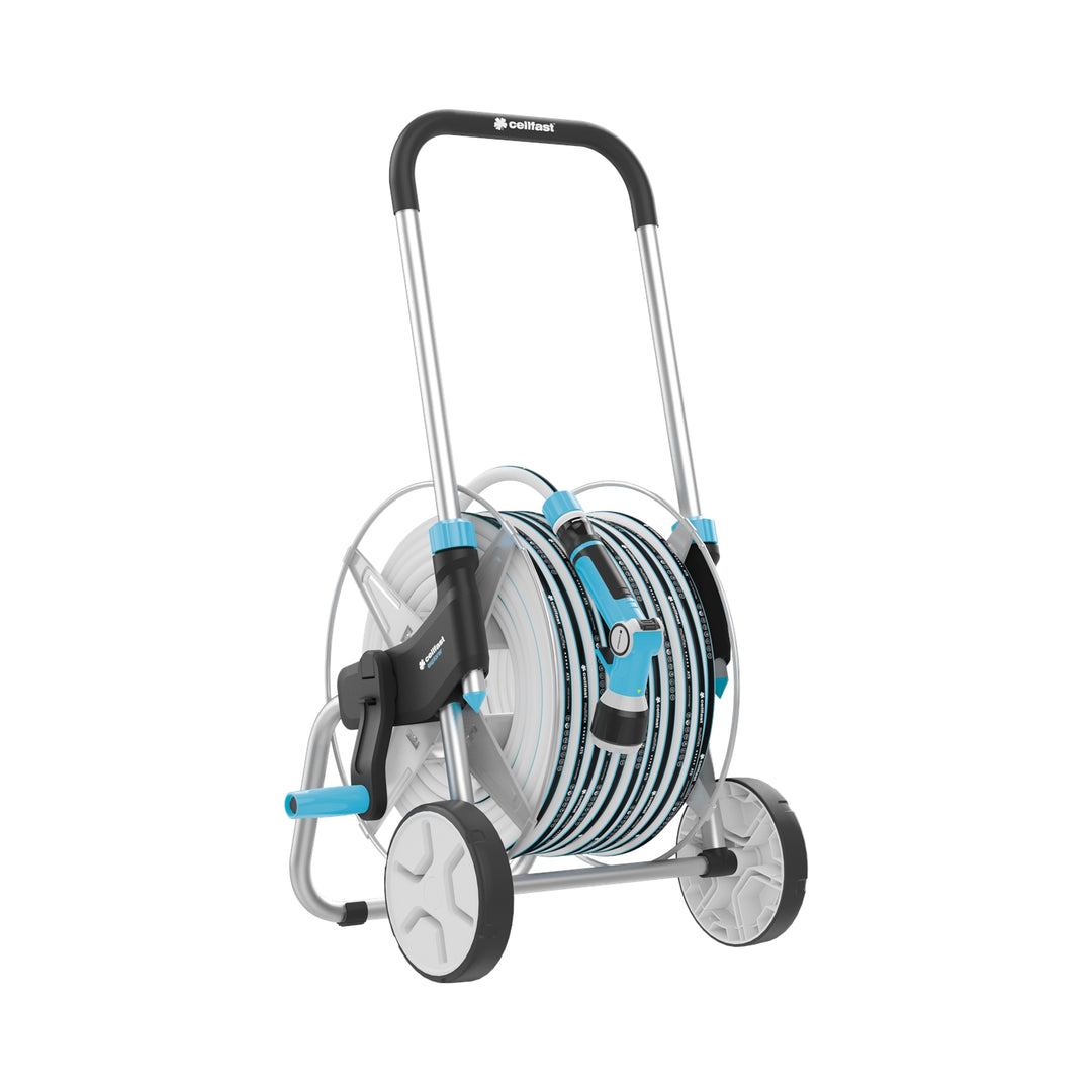 Tuinbewateringsset 1/2" 50m slanghaspel op wielen Cellfast Ergo Explorer MULTIFLEX