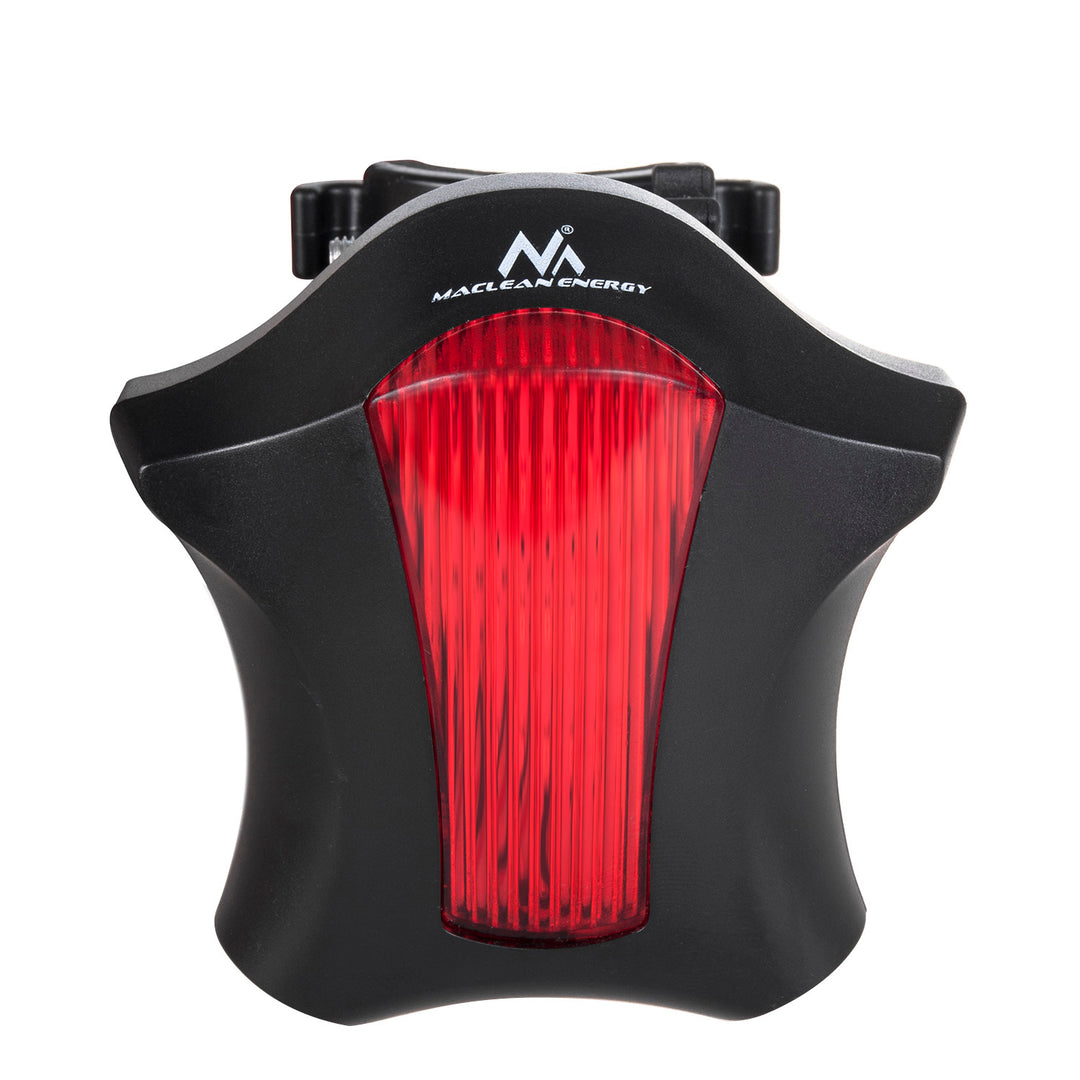 Lampe de Poche de Vélo Maclean Energy MCE208 - 7 modes - 5 LED avec avertissement de distance laser
