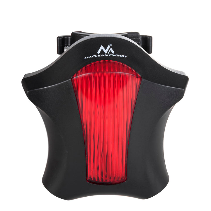 Lampe de Poche de Vélo Maclean Energy MCE208 - 7 modes - 5 LED avec avertissement de distance laser