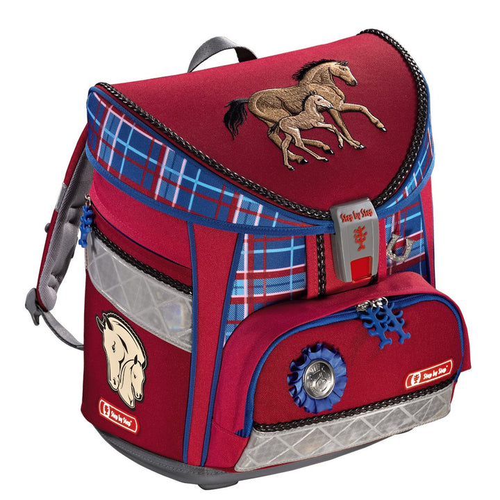 Sac à dos cartable LIGHT SINGLE HORSEFAM Sac d'école HAMA