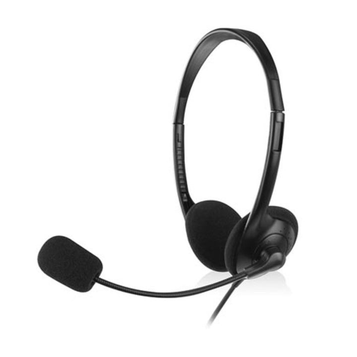 Casque d'écoute Eminent avec microphone, réglage du volume, prise jack 3,5 mm, EM3563