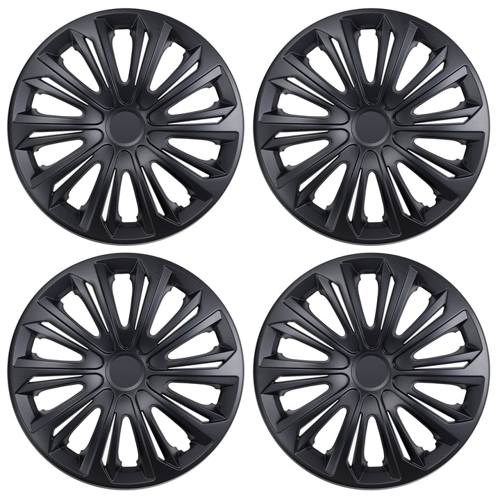 Enjoliveurs de roues 15" noir mat lot de 4 pièces STRONG