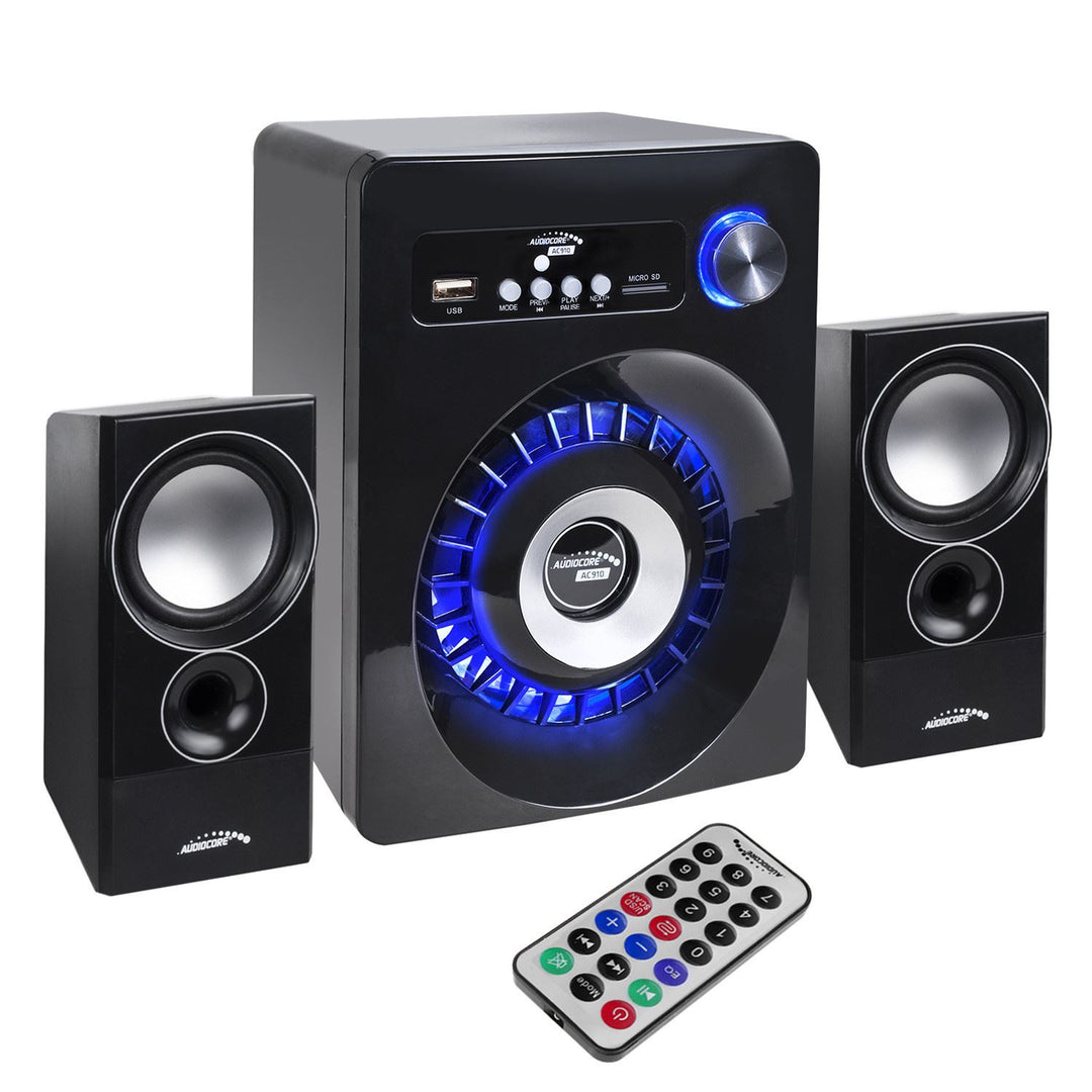 Een set Bluetooth 2.1-luidsprekers FM-radio, TF-kaartingang, AUX, USB-voeding Audiocore AC910