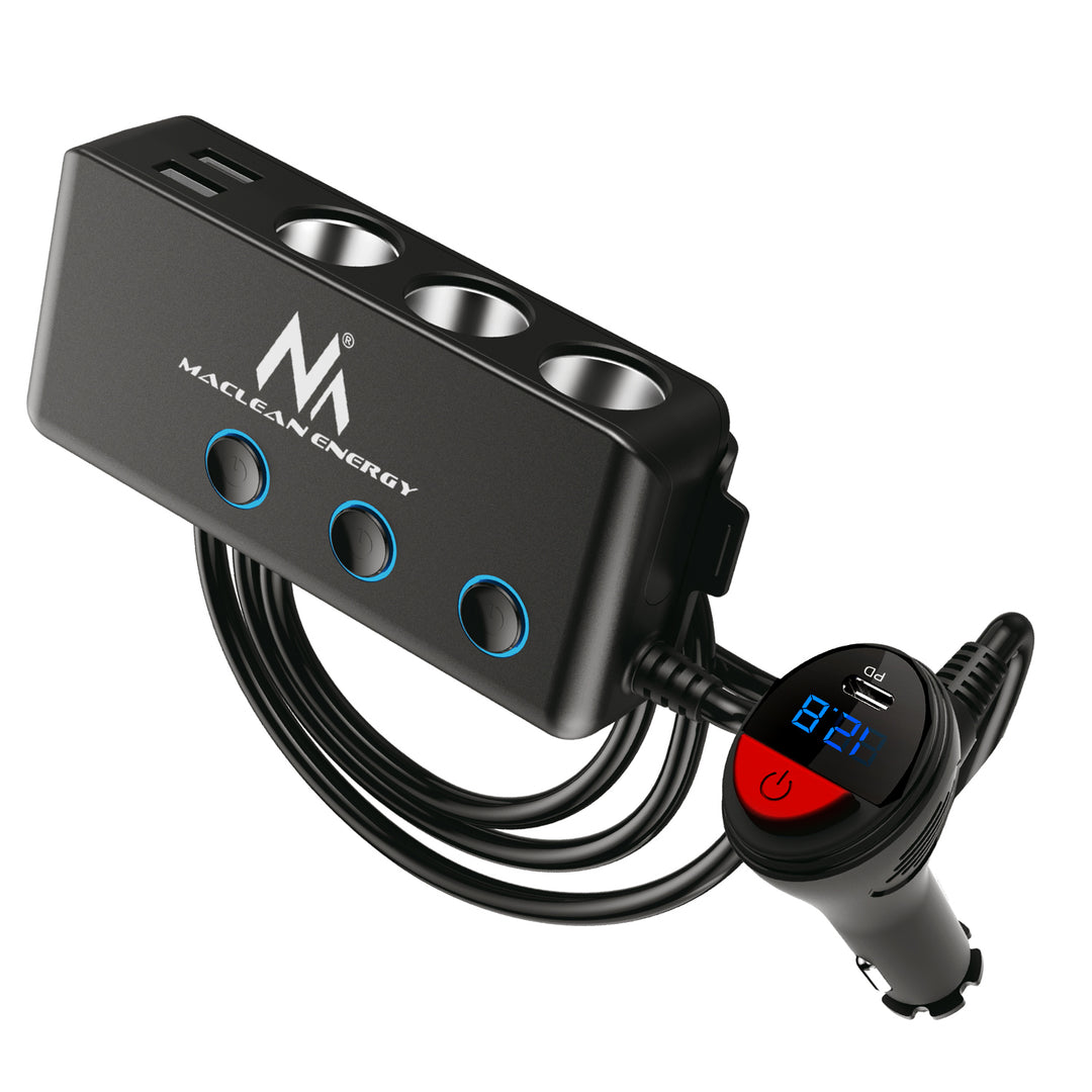 Adaptateur allume-cigare 12-24V 4xUSB PD QC Maclean MCE218