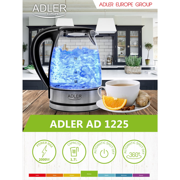 CIRCUIT FILAIRE EN VERRE 1,7 L ADLER AD1225 QUALITE