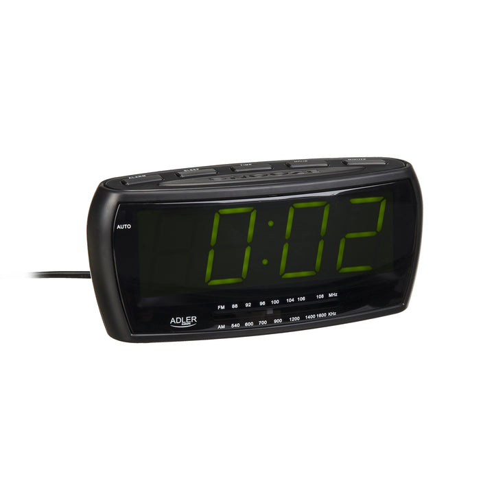 Réveil radio fm/am horloge led adler ad1121 qualité