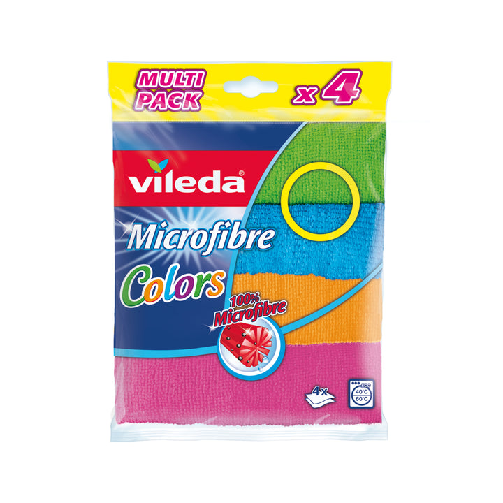 Vileda Colors 4 multipack microactieve microvezeldoeken