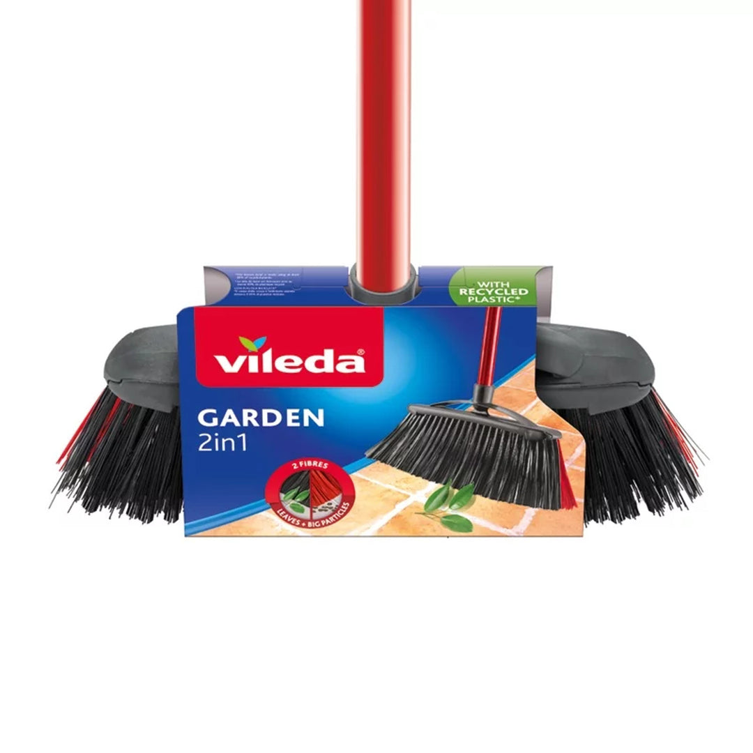 Vileda 2 in1 buitenbezemborstel Tuin + Handvat