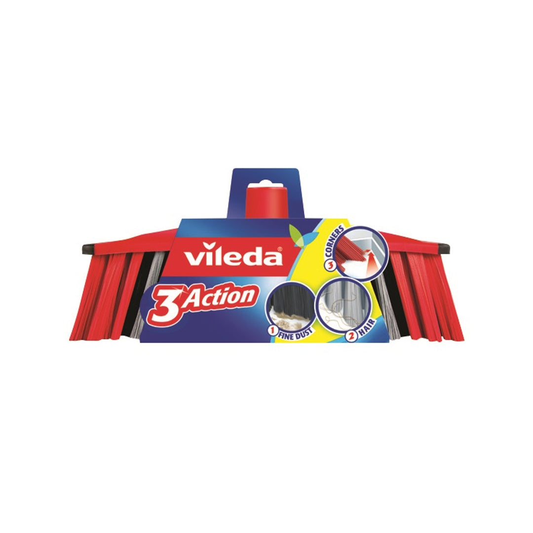 VILEDA Binnenbezemborstel 3 Action + handvat