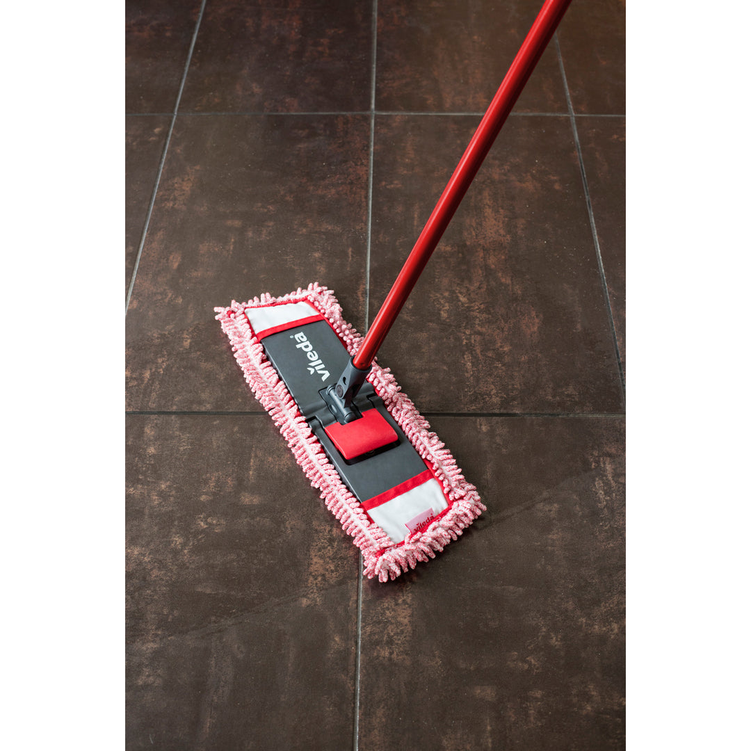 Microvezel vlakmop met Vileda Chenille 3D-handgreep