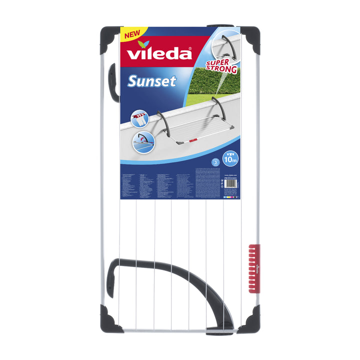 Séchoir à linge de balcon  avec bras durables Vileda Sunstet