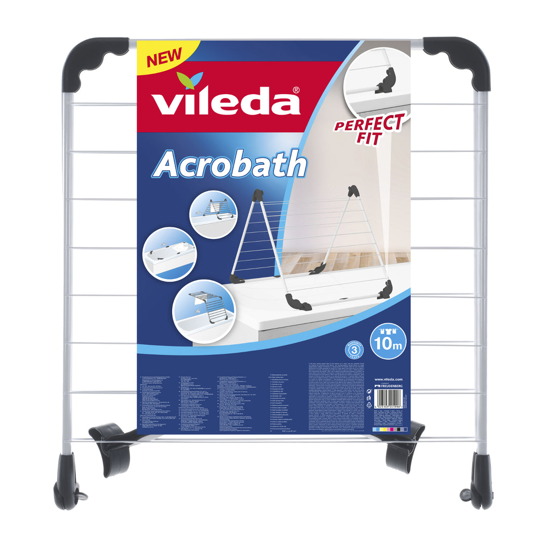Badwasdroger Vileda Acrobath verstelbare gewrichten