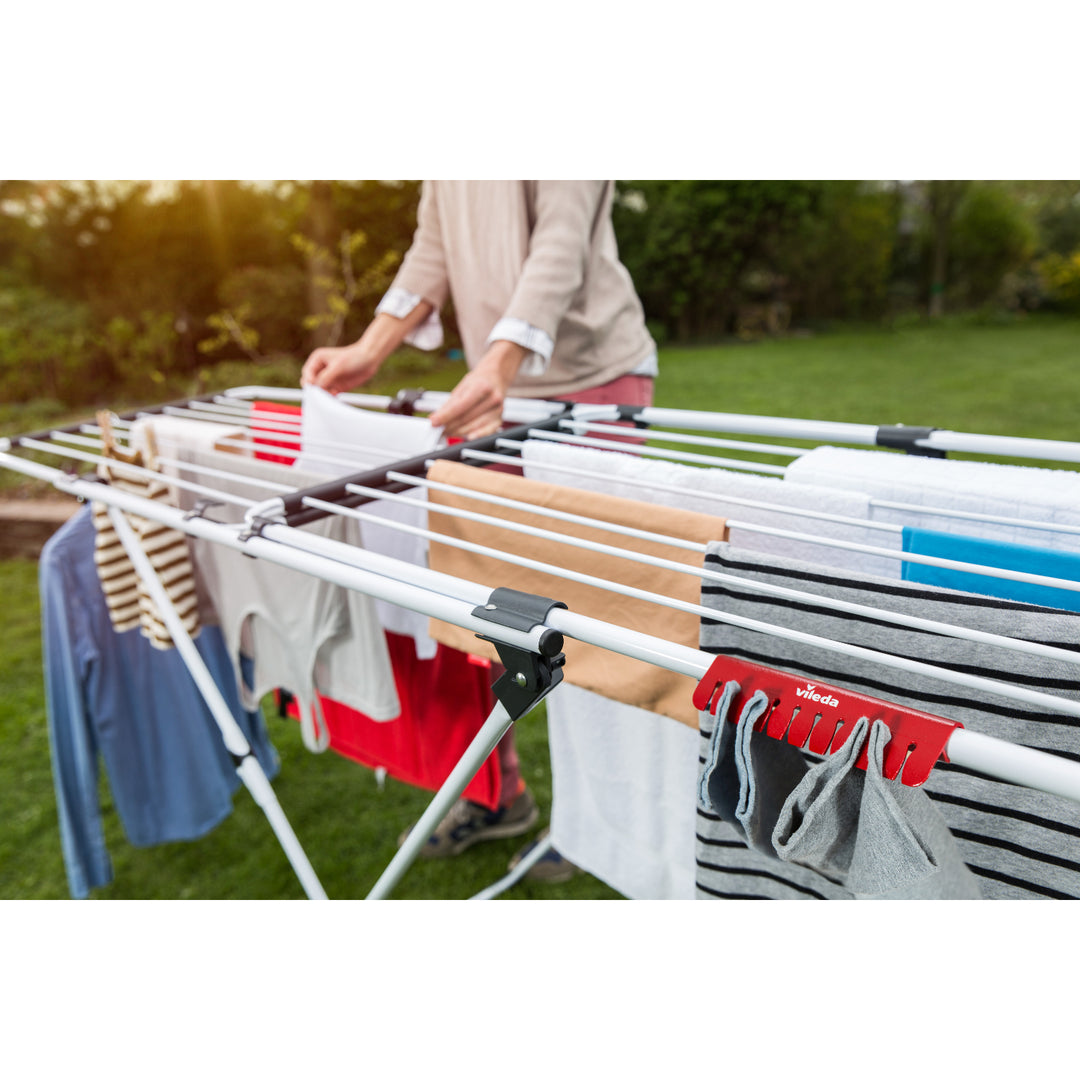 Séchoir à linge extensible Vileda Doble jusqu'à 209 cm de long