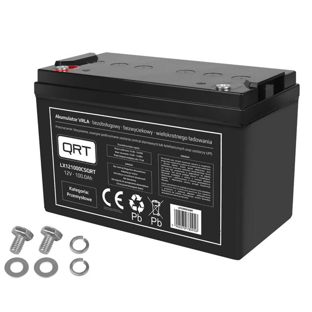 Batterie gel rechargeable 12V 100Ah sans entretien et sans fuite  LX121000 CSSB