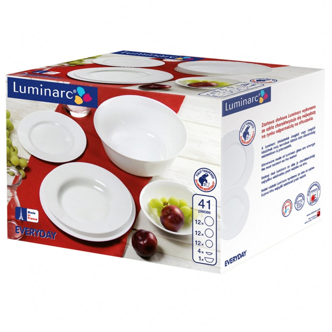 Ensemble de plaques Luminarc 12 personnes Every Day 41 pcs. qualité