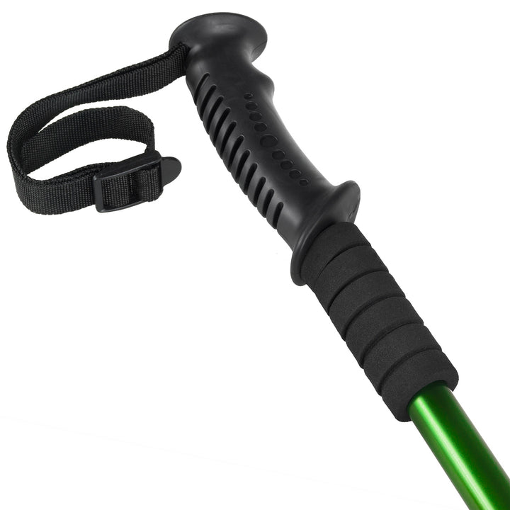 Bâtons de marche nordique en aluminium, télescopiques, 65-135 cm, verts