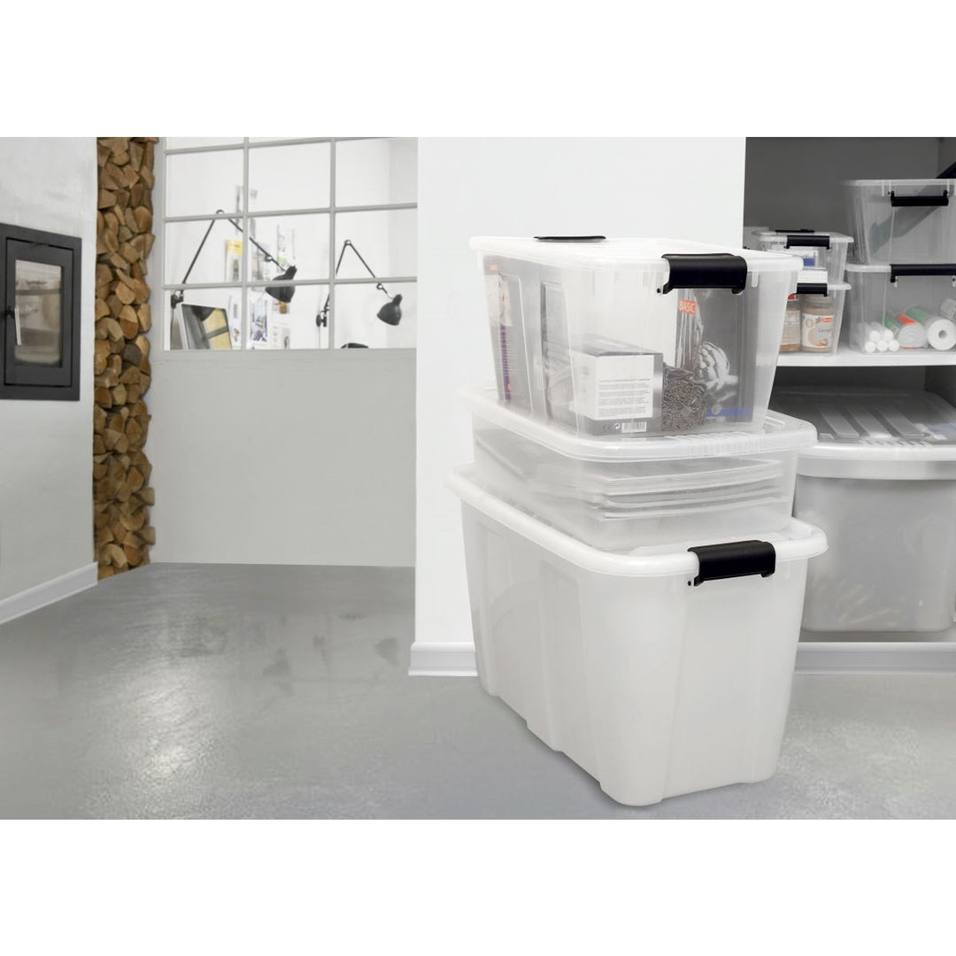 Boîte conteneur avec couvercle Plast Team HOME BOX 30L QUALITY