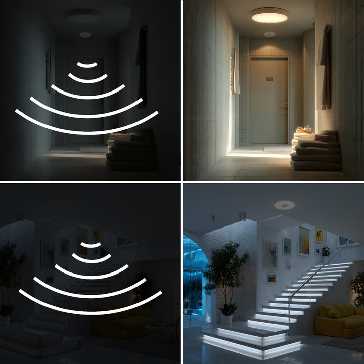 Détecteur de mouvement PIR 360° Portée jusqu'à 6 m LED IP20 Maclean MCE231