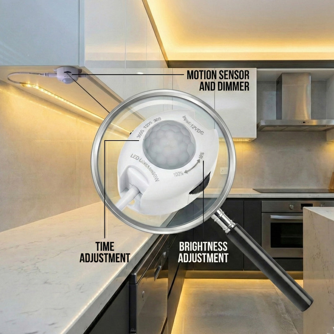 Capteur de mouvement  infrarouge LED 12v Maclean Energy MCE242