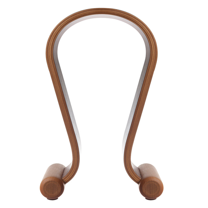 Support pour casque bois, couleur noisette, design moderne Maclean MC-815W