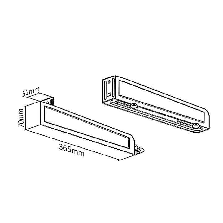 Wandmagnetronsteun tot 35 kg zwart Maclean MC-807