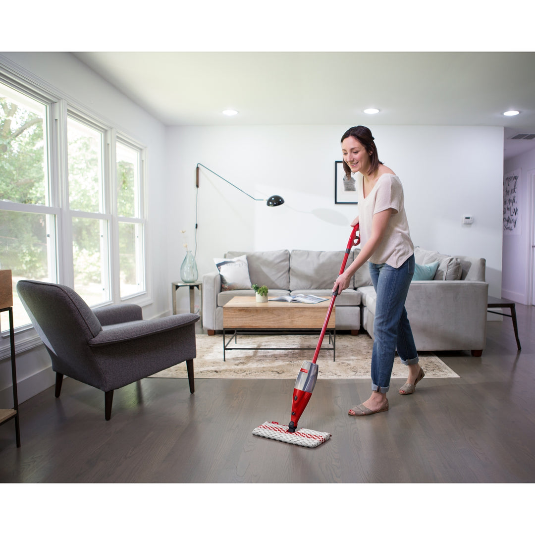 Mop avec nettoyeur rotatif Vileda Spray & Clean Couverture en microfibre double