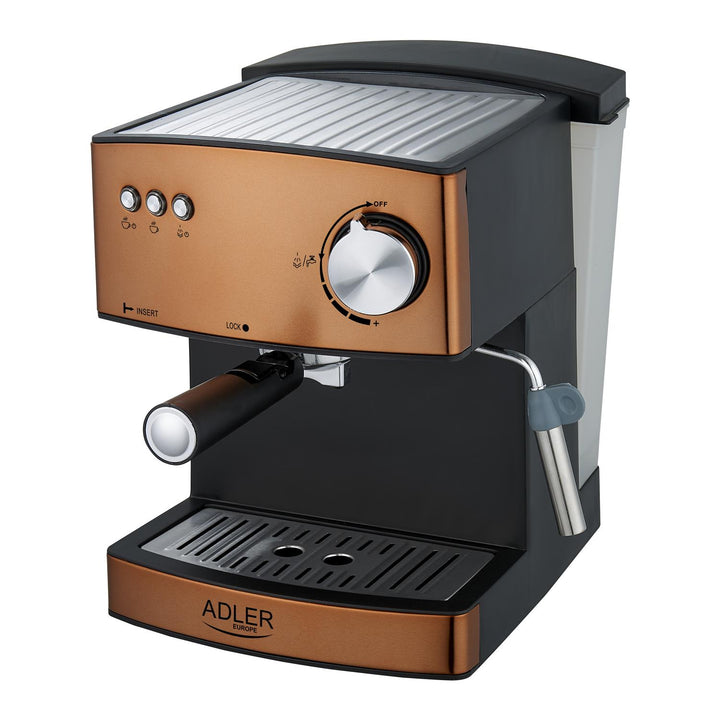 Machine à espresso Adler, 15 bars, 850W, mousseur à lait, AD4404cr