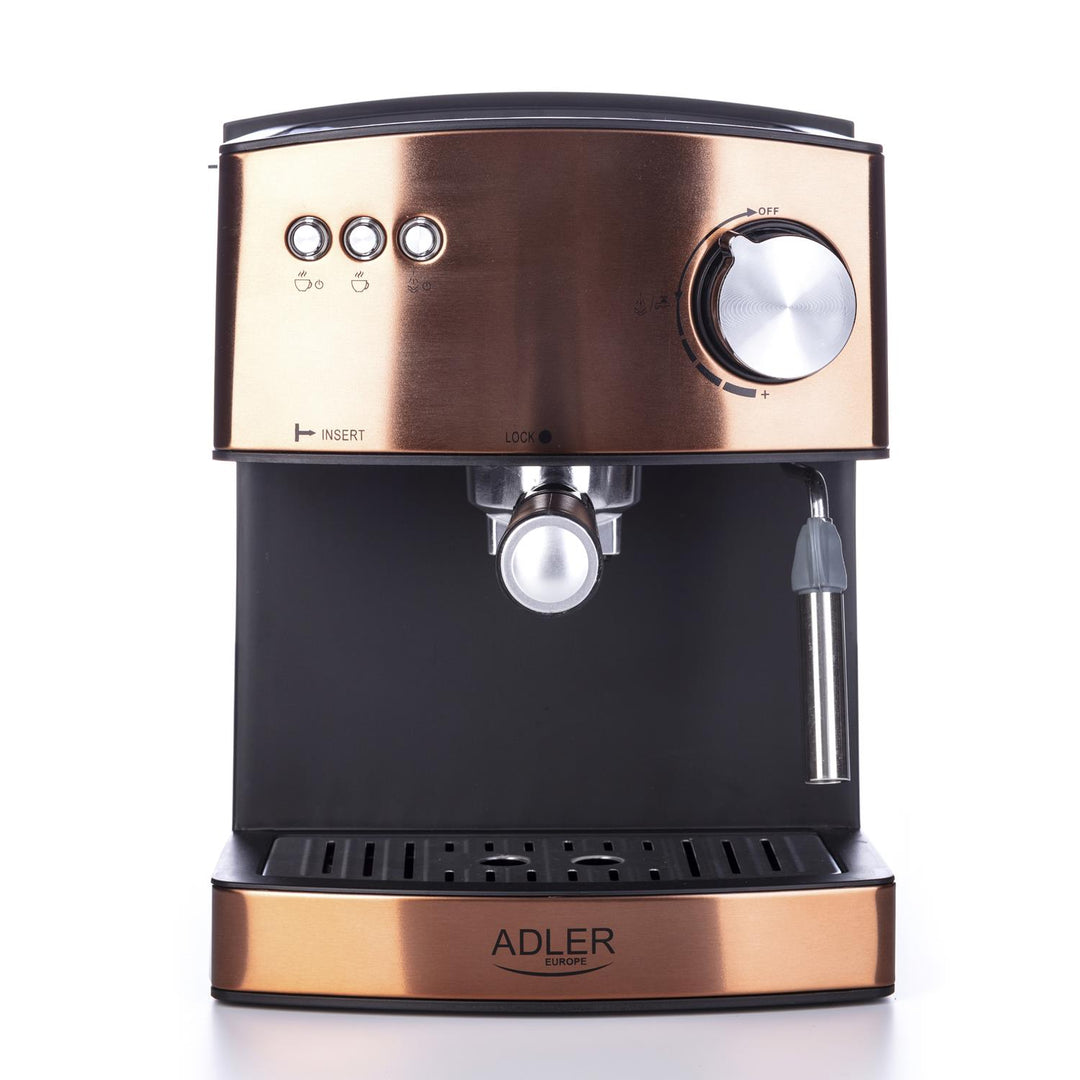 Machine à espresso Adler, 15 bars, 850W, mousseur à lait, AD4404cr