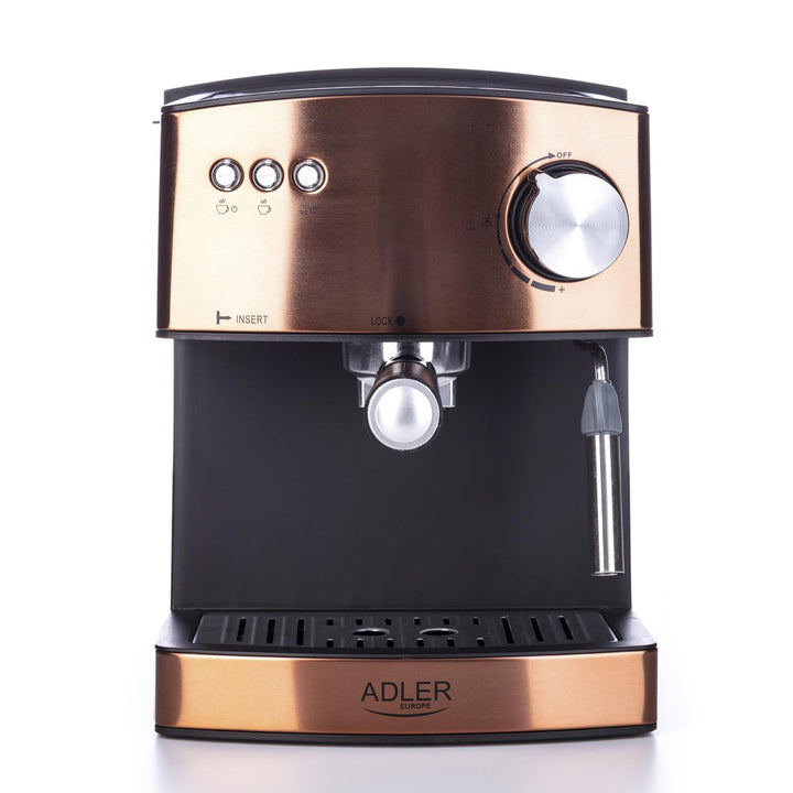 Machine à espresso Adler, 15 bars, 850W, mousseur à lait, AD4404cr