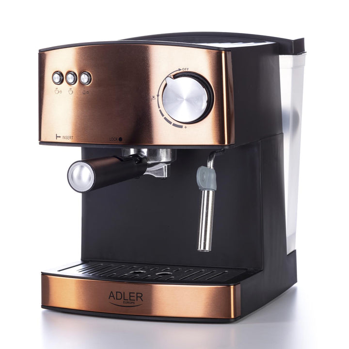 Machine à espresso Adler, 15 bars, 850W, mousseur à lait, AD4404cr