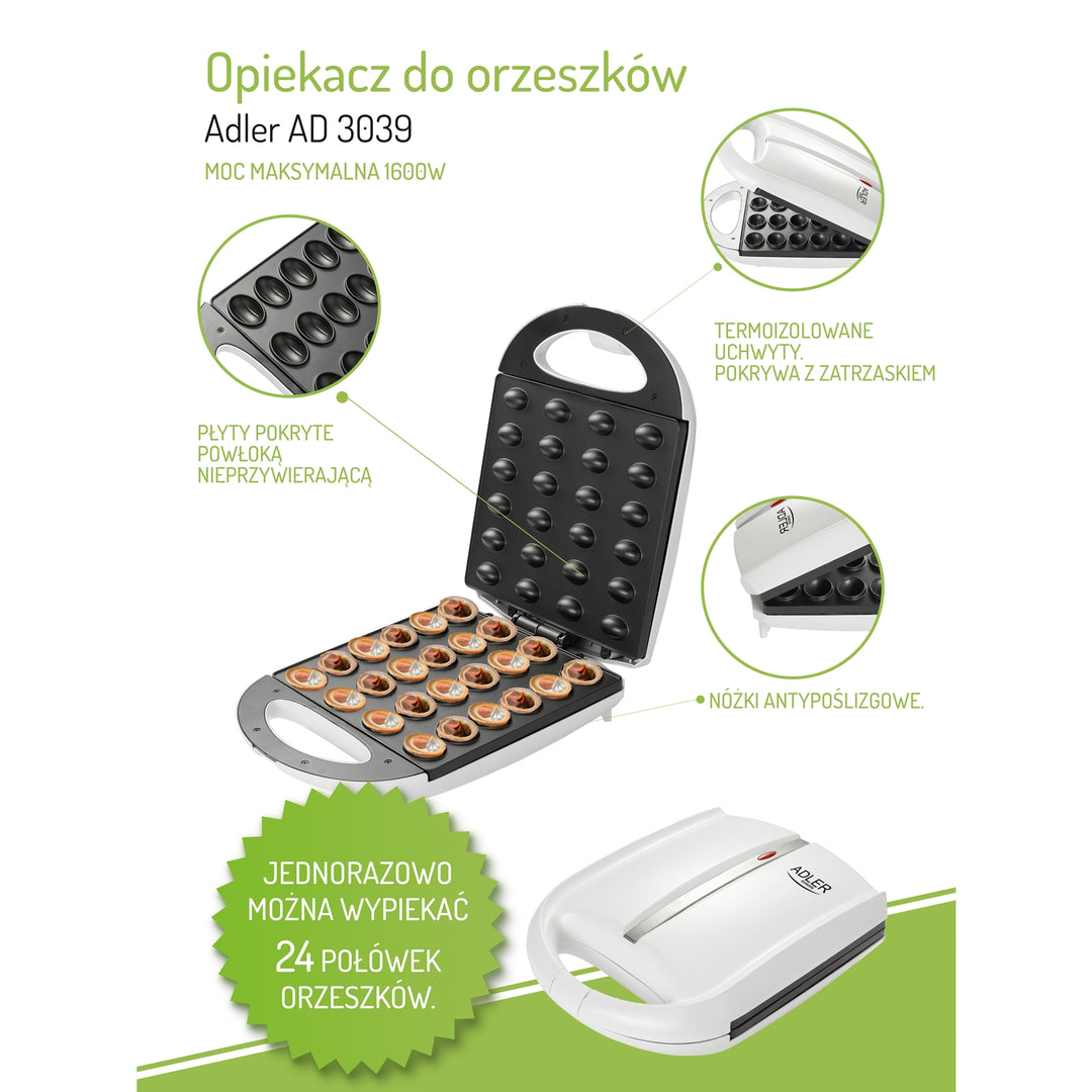 GÂTEAU POUR GÂTEAUX ORZESZKÓW 24 pcs ADLER AD3039