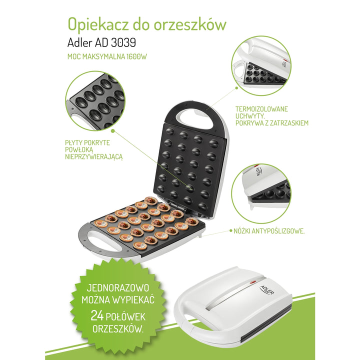 GÂTEAU POUR GÂTEAUX ORZESZKÓW 24 pcs ADLER AD3039