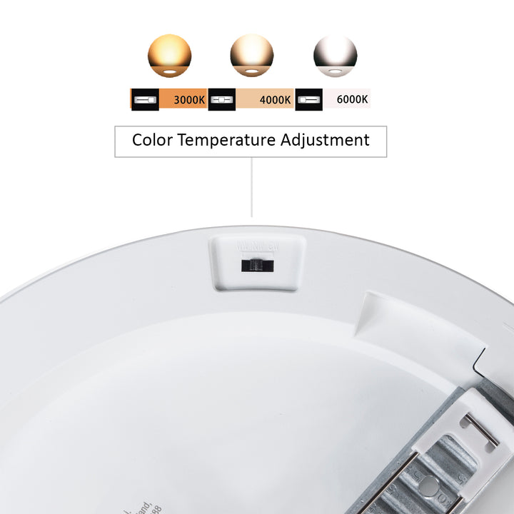 LED-sensor met instelbare kleurtemperatuur 30W WW 3000K + NW 4000K + CW 6000K Superslank design plafondlamp 19mm