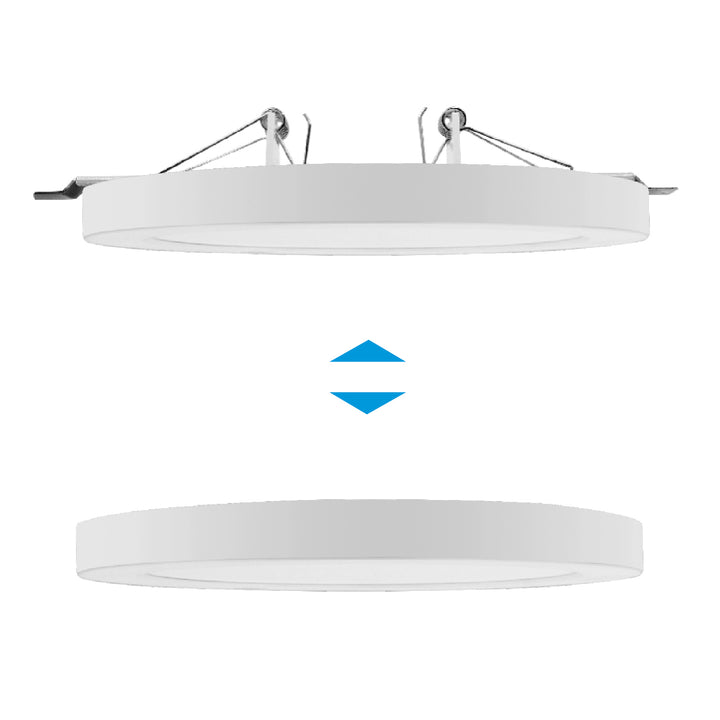 Capteur LED avec température couleur réglable 30W WW 3000K + NW 4000K + CW 6000K Plafonnier Design Super Slim 19mm