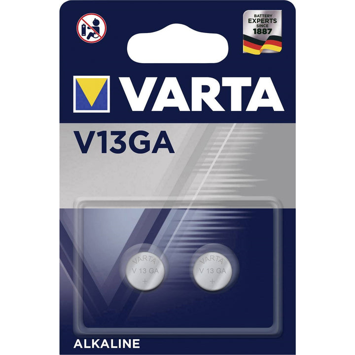 2x piles alcalines Varta V13GA LR44 AG13, de haute qualité