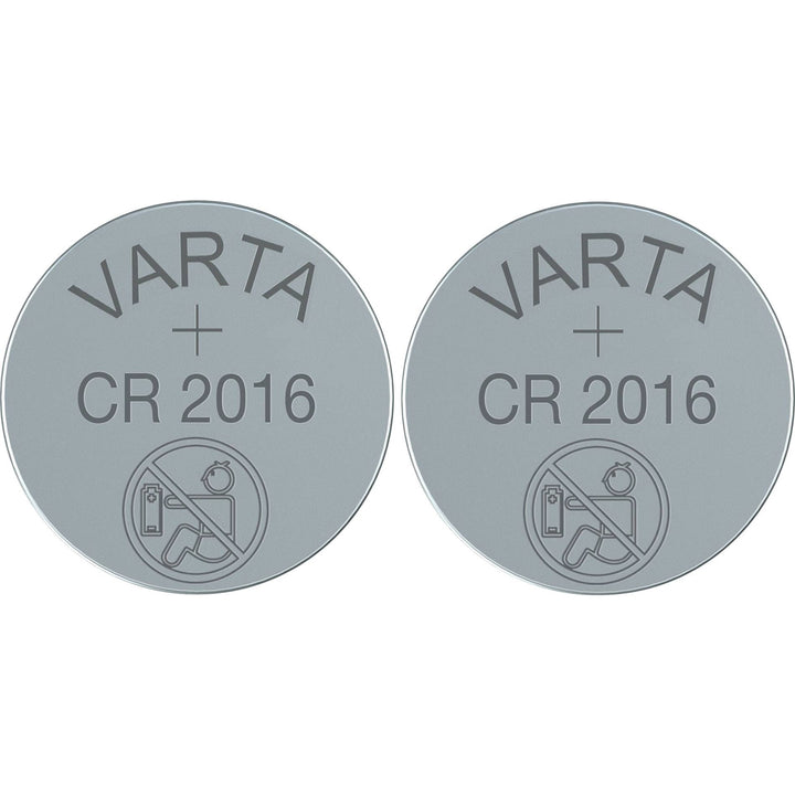 2x Pile au lithium bouton Varta CR2016 CR 2016, de haute qualité