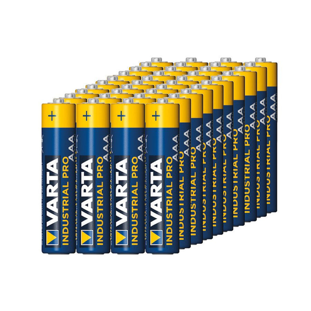 40x alkalibatterij Varta Industrial LR03/AAA industrieel/professioneel folie