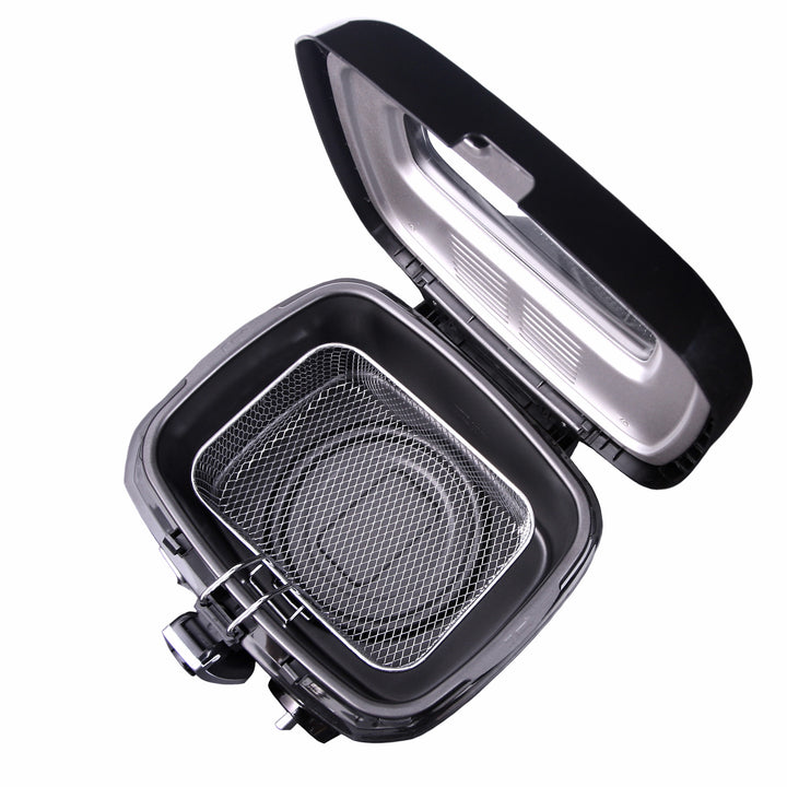 Mesko Friteuse à huile profonde 2.5L 1800W avec filtre indicateur LED Température réglable