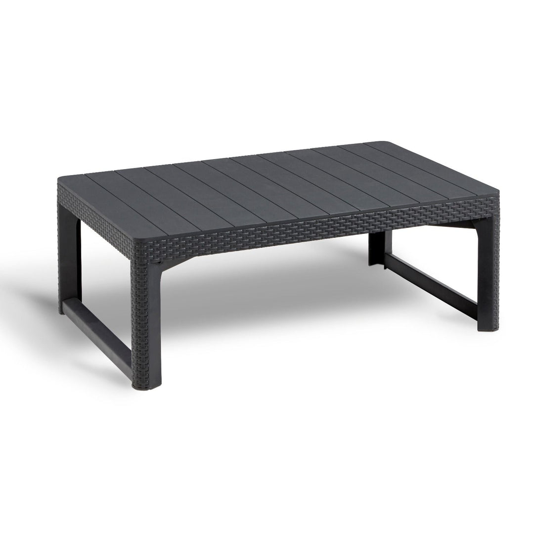 Keter Allibert Table deux places en rotin Lyon graphite