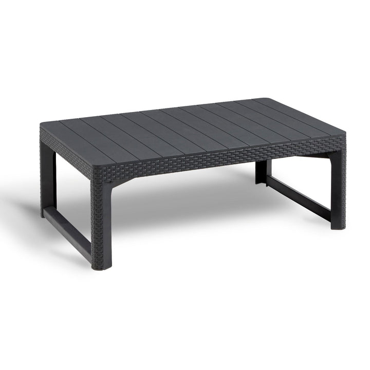 Keter Allibert Table deux places en rotin Lyon graphite