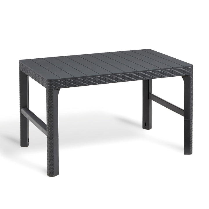 Keter Allibert Table deux places en rotin Lyon graphite