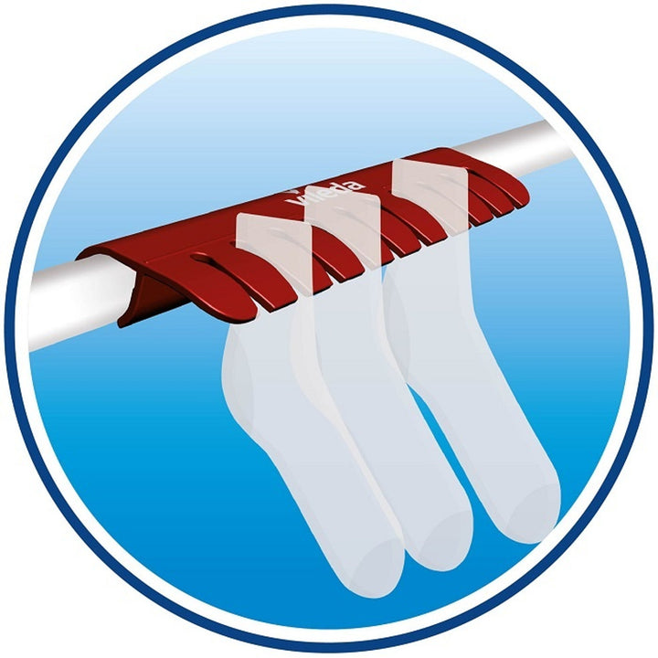 Séchoir à linge résistante à roulettes Vileda Aluminium 100