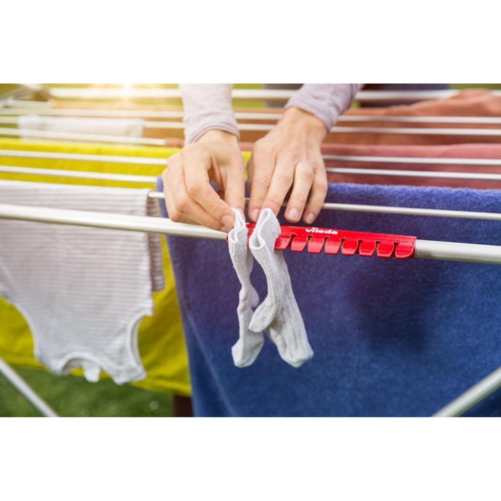 Séchoir à linge résistante à roulettes Vileda Aluminium 100