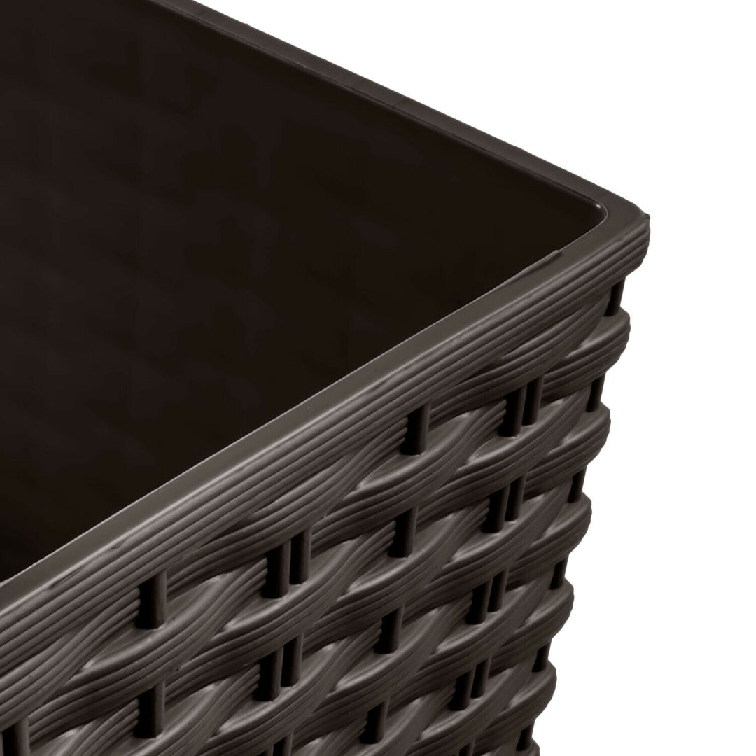 Pot de fleurs avec insert de 21L Prosperplast Rato Low DRTS325L 440U umbra