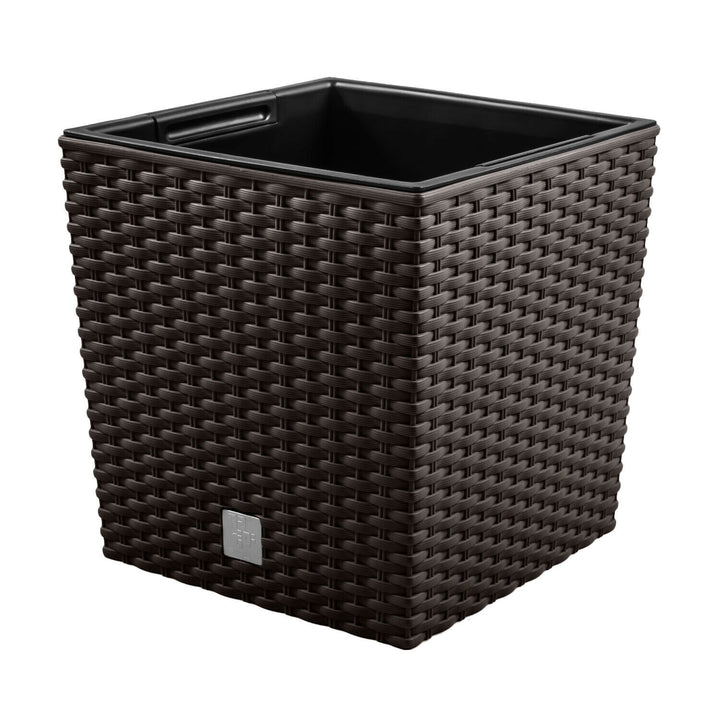 Pot de fleurs avec insert de 21L Prosperplast Rato Low DRTS325L 440U umbra