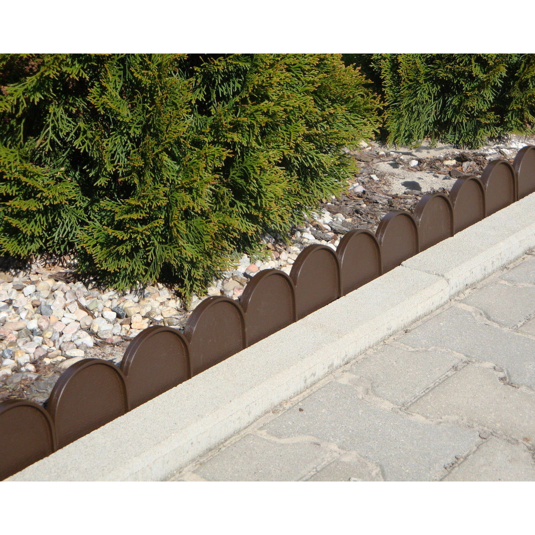 Bordure de jardin Ligne de jardin Prosperplast IKRA 10m Cemno marron palissade